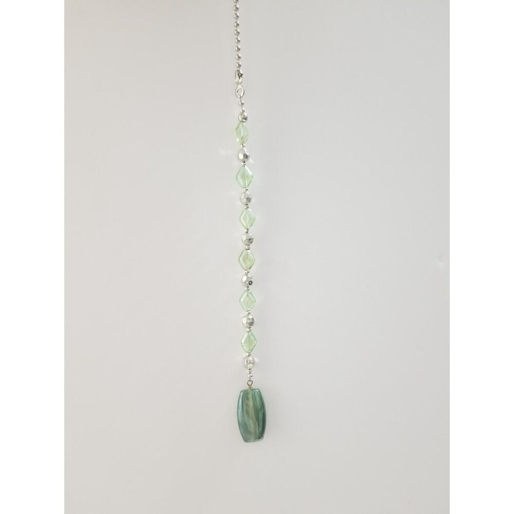 green stones decorative ceiling fan/light chain pull combine shipping f6